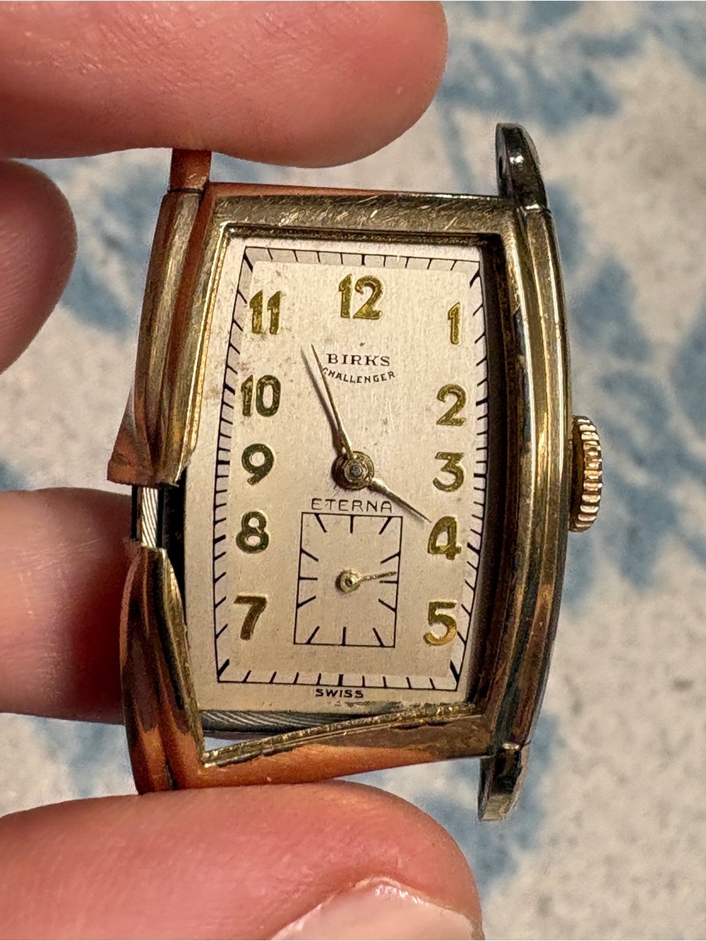 Vintage Birks Challenger Eterna - Damaged For Parts or Repair